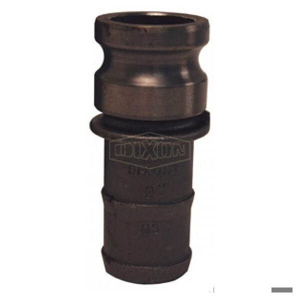 Boss-Lock Type E Cam and Groove Adapter, 1-1/2 in, Male Adapter x Hose Shank, Malleable Iron, Domes